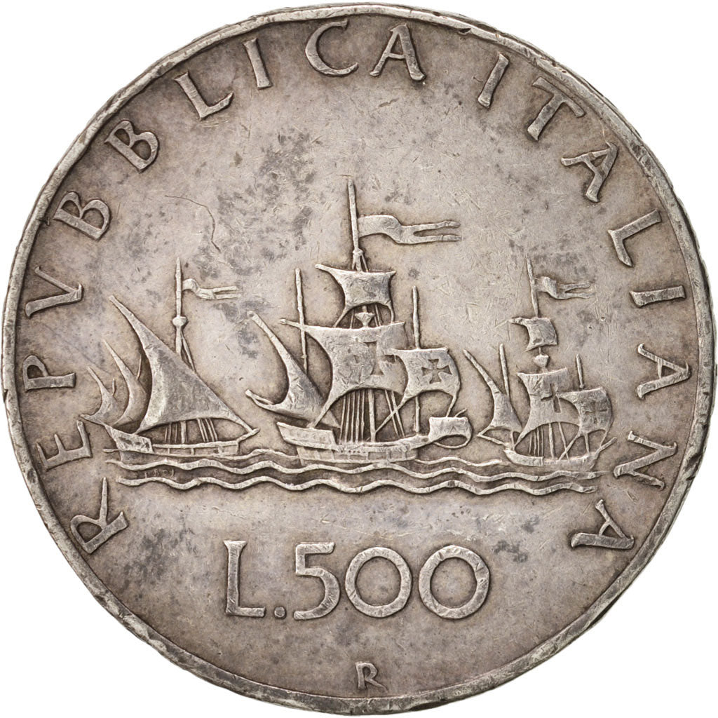 Italy, 500 Lire, 1958, Rome, EF(40-45), Silver, KM:98