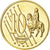 Letland, Medaille, 10 C, Essai-Trial, 2003, FDC, Copper-Nickel Gilt