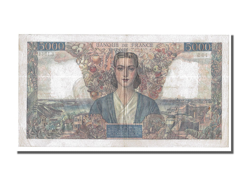 France, 5000 Francs, 5 000 F 1942-1947 ''Empire Français'', 1946, KM #103c, 1...