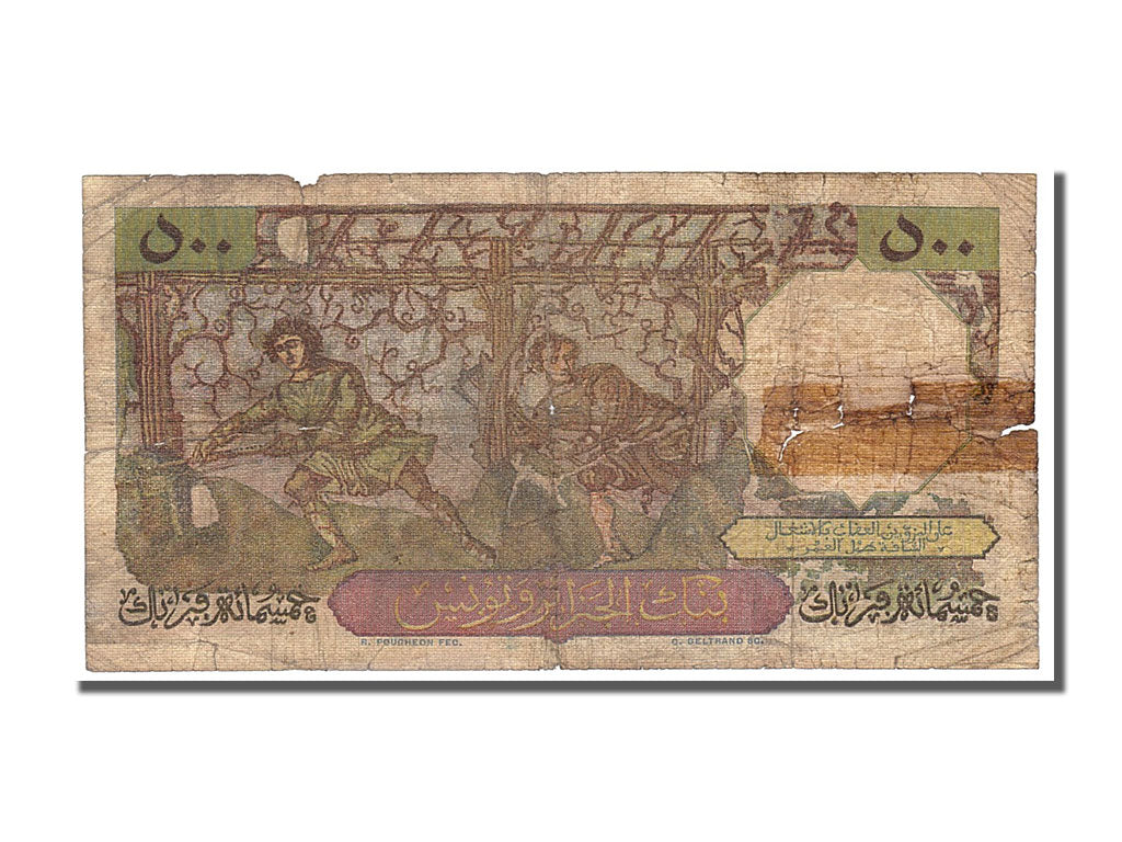 Algérie, 500 Francs type Bacchus