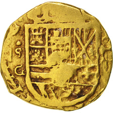 Spain, 2 Escudos, Undated, Sevilla, VF(30-35), Gold, mintmark S G