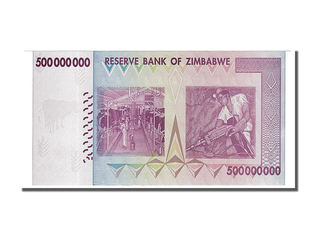 Zimbabwe, 500 Million Dollars, 2008, FDS