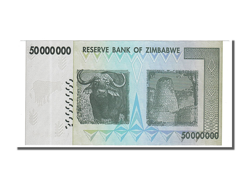 Zimbabwe, 50 Million Dollars, 2008, FDS