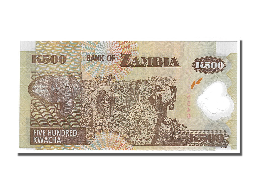 Banknote, Zambia, 500 Kwacha, 2008, UNC(65-70)