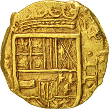 Spain, 2 Escudos, Undated, AU(55-58), Gold