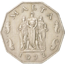 Malta, 50 Cents, 1972, British Royal Mint, EF(40-45), Copper-nickel, KM:12