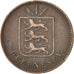 Guernsey, 4 Doubles, 1902, Heaton, Birmingham, EF(40-45), Bronze, KM:5