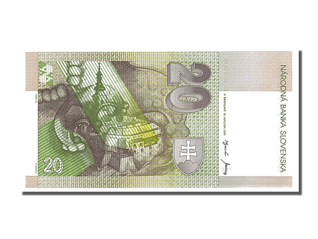 Banconote, Slovacchia, 20 Korun, 2001, 2001-08-31, FDS