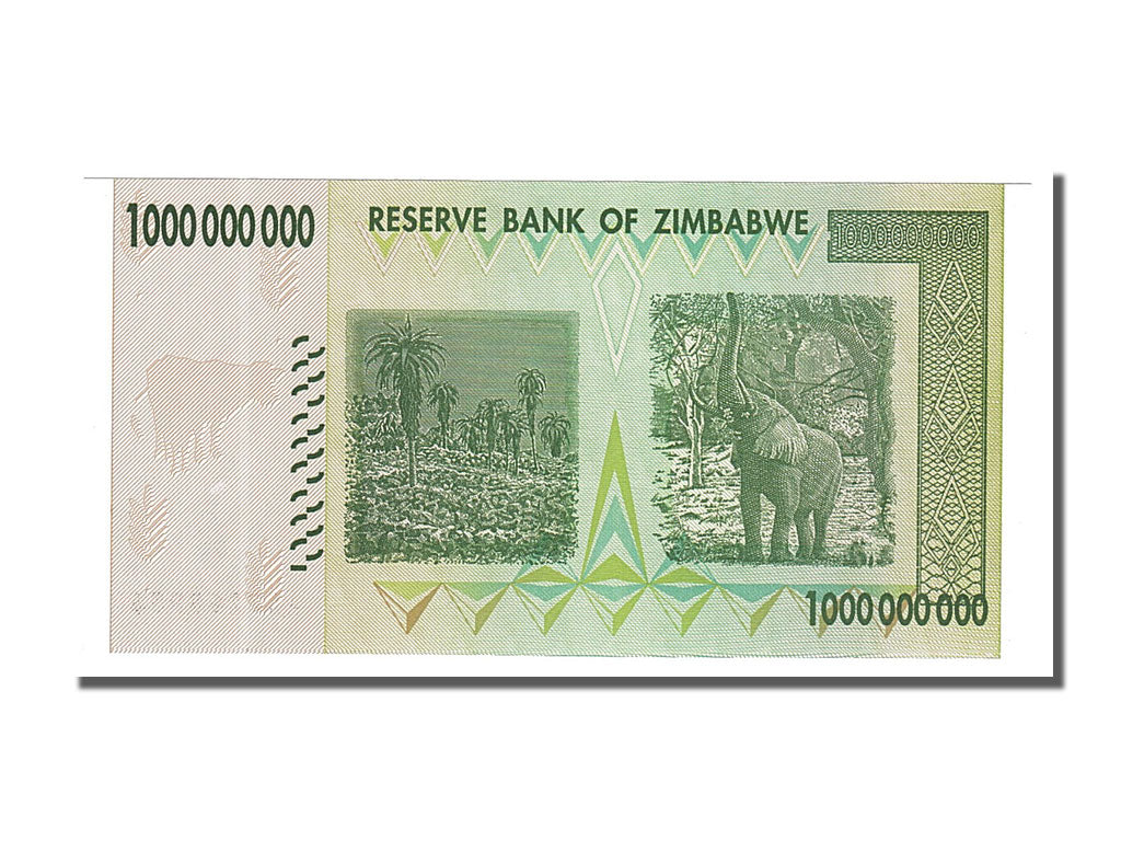 Zimbabwe, 1 Billion Dollars, 2008, FDS