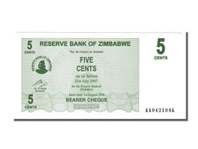 Banknote, Zimbabwe, 5 Cents, 2006, 2006-08-01, UNC(65-70)