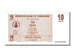 Banknote, Zimbabwe, 10 Cents, 2006, 2006-08-01, UNC(65-70)