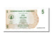 Billet, Zimbabwe, 5 Dollars, 2006, 2006-08-01, NEUF