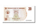 Banknote, Zimbabwe, 20 Dollars, 2006, 2006-08-01, UNC(65-70)