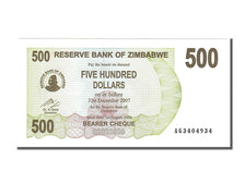 Banknot, Zimbabwe, 500 Dollars, 2006, 2006-08-01, UNC(65-70)