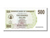 Billet, Zimbabwe, 500 Dollars, 2006, 2006-08-01, NEUF