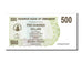 Banknote, Zimbabwe, 500 Dollars, 2006, 2006-08-01, UNC(65-70)