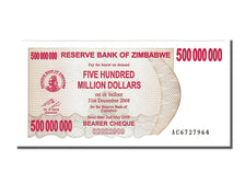 Zimbabwe, 500 Million Dollars, 2008, KM #60, 2008-05-02, UNC(65-70), AC