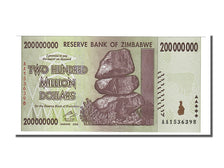 Banconote, Zimbabwe, 200 Million Dollars, 2008, FDS