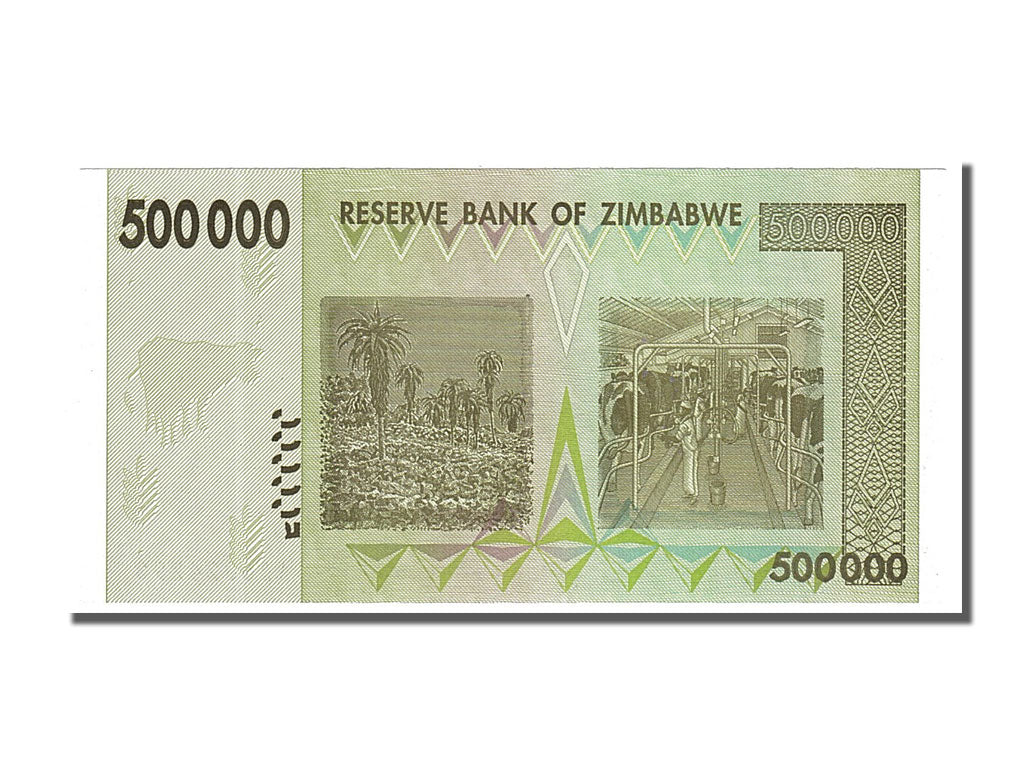 Zimbabwe, 500,000 Dollars, 2008, FDS