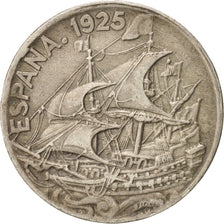 Spain, Alfonso XIII, 25 Centimos, 1925, Madrid, EF(40-45), Copper-nickel, KM:740