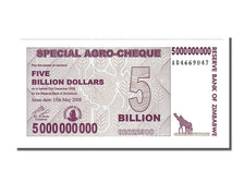 Billet, Zimbabwe, 5 Billion Dollars, 2008, 2008-05-15, NEUF