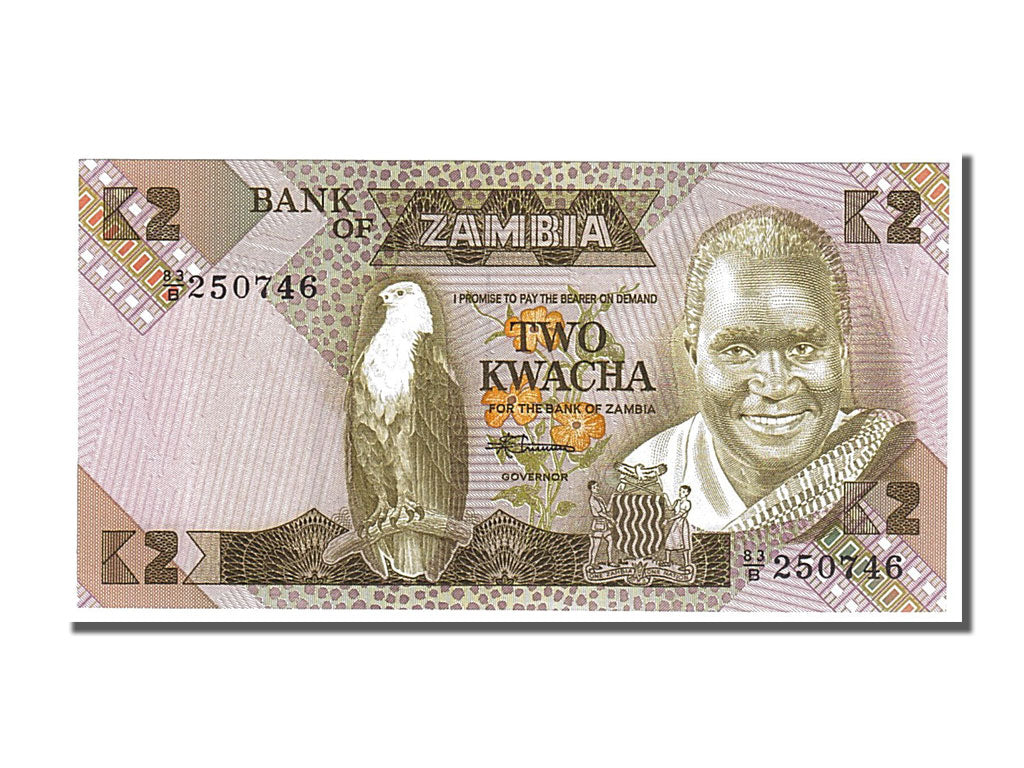 Banknote, Zambia, 2 Kwacha, 1980, UNC(65-70)