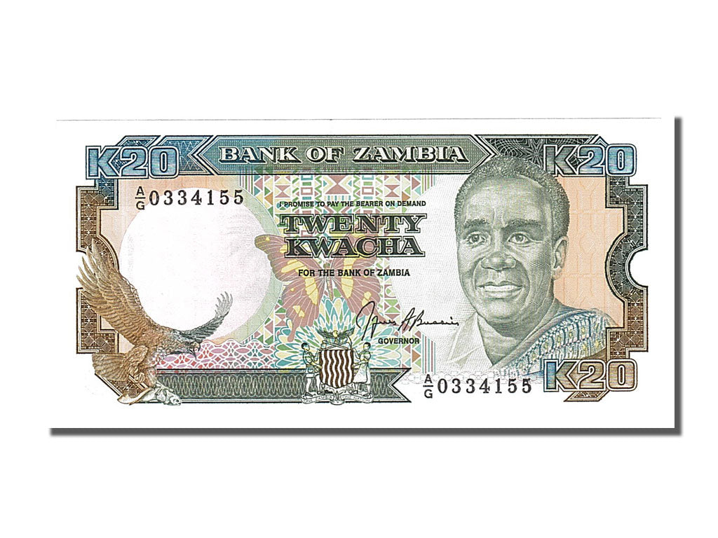 Banknote, Zambia, 20 Kwacha, 1989, UNC(65-70)