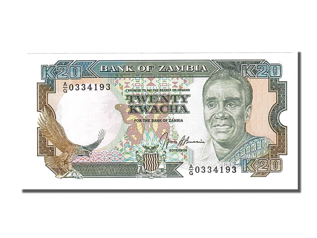 Banknote, Zambia, 20 Kwacha, 1989, UNC(65-70)