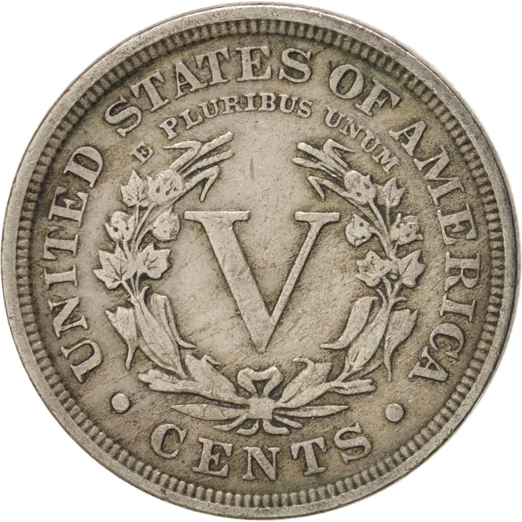 United States, Liberty Nickel, 1912, Philadelphia, EF(40-45), KM 112