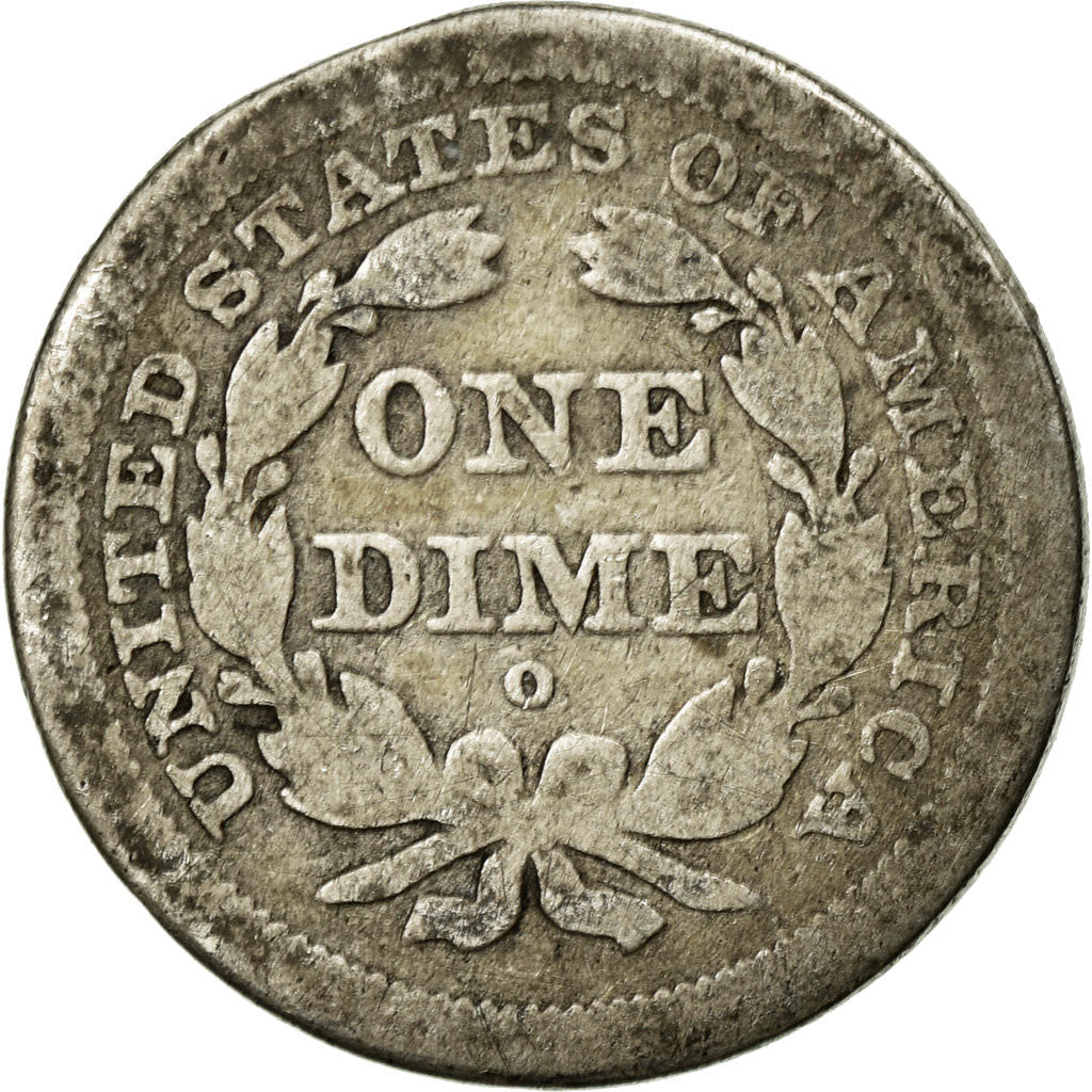 Coin, United States, Seated Liberty Dime, Dime, 1841, U.S. Mint, New Orleans