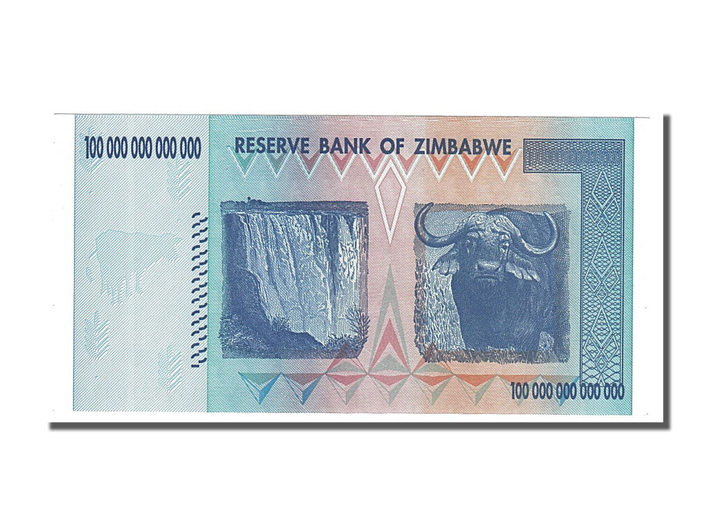 Zimbabwe, 100 Trillion Dollars, 2008, KM #91, UNC(65-70), AA