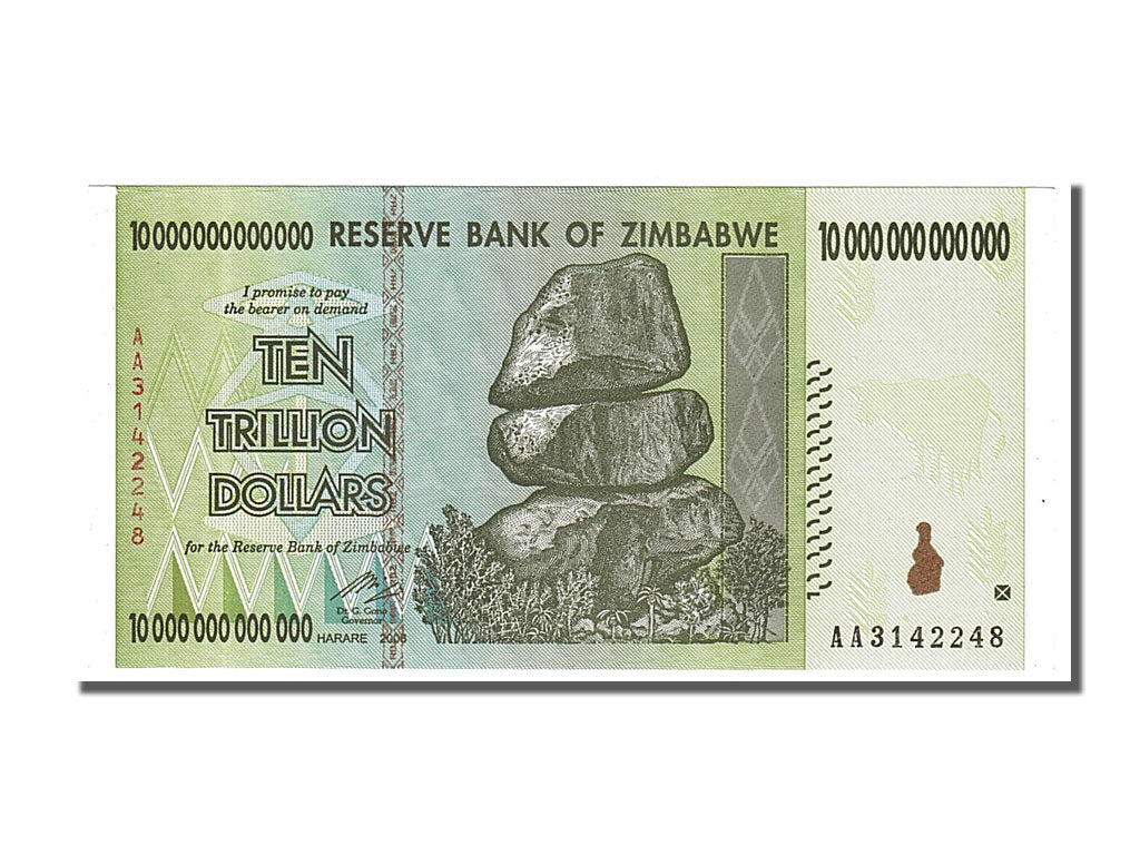 Zimbabwe, 10 Trillion Dollars, 2008, FDS