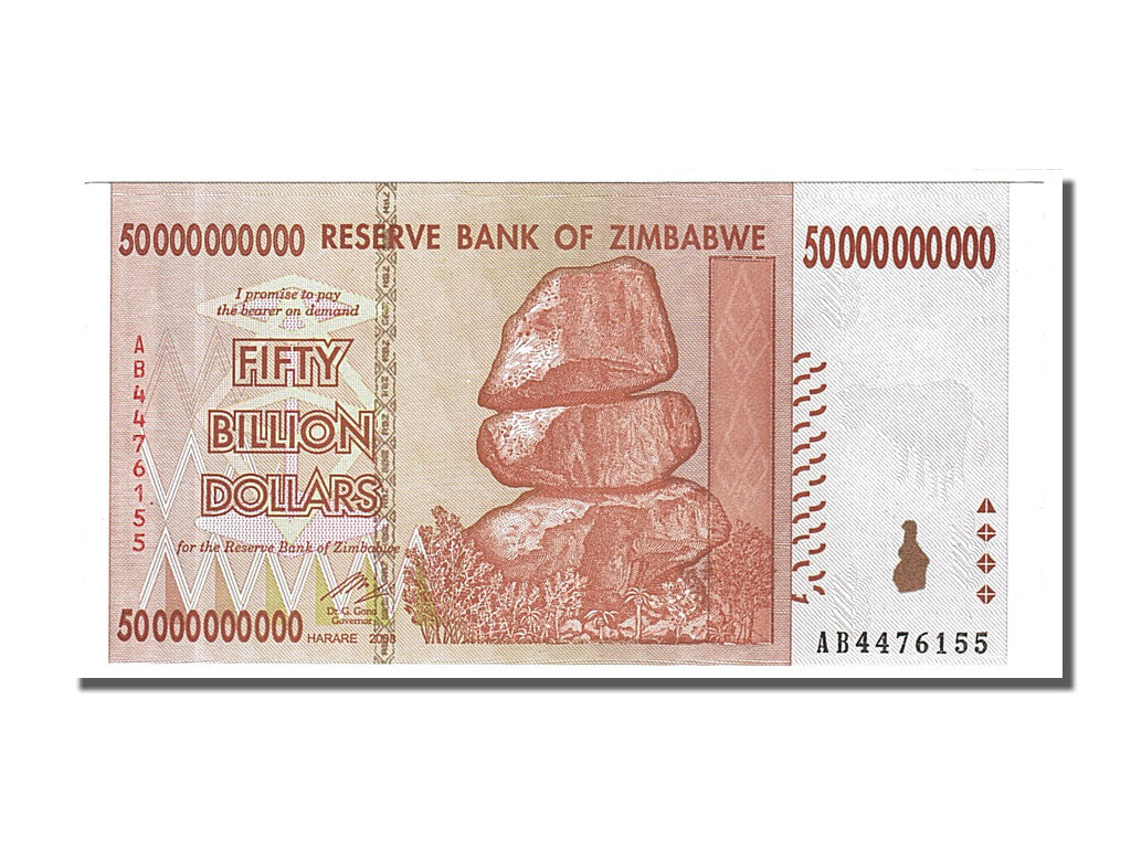 Zimbabwe, 50 000 000 000 Dollars type 2007-08