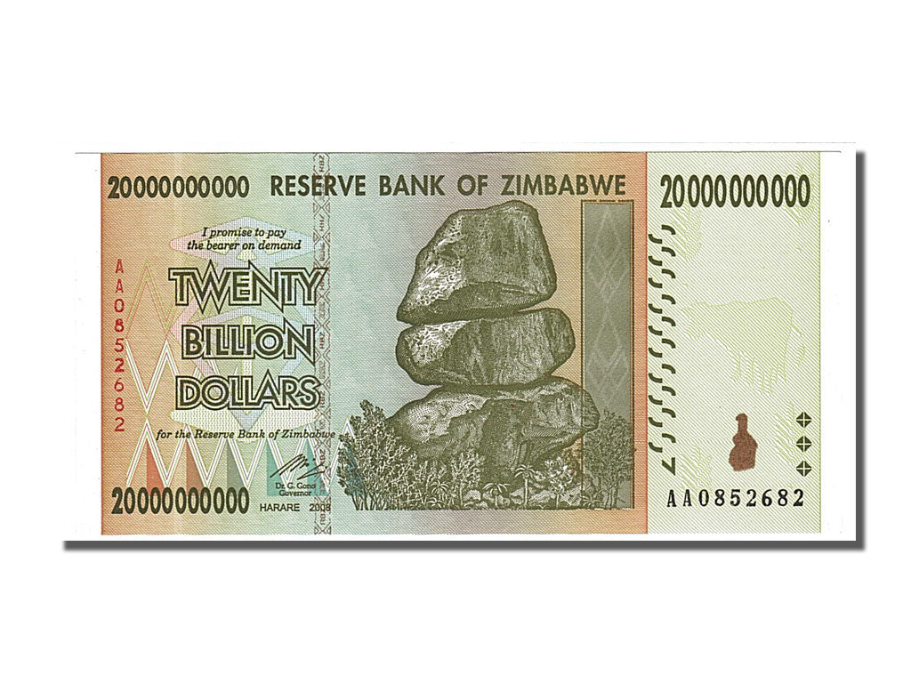 Zimbabwe, 20 Trillion Dollars, 2008, FDS