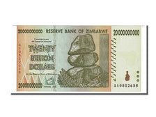 Billete, 20 Trillion Dollars, 2008, Zimbabue, UNC