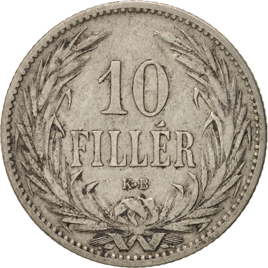 Hungary, Franz Joseph I, 10 Filler, 1895, Kormoczbanya, TTB+, Nickel, KM:482