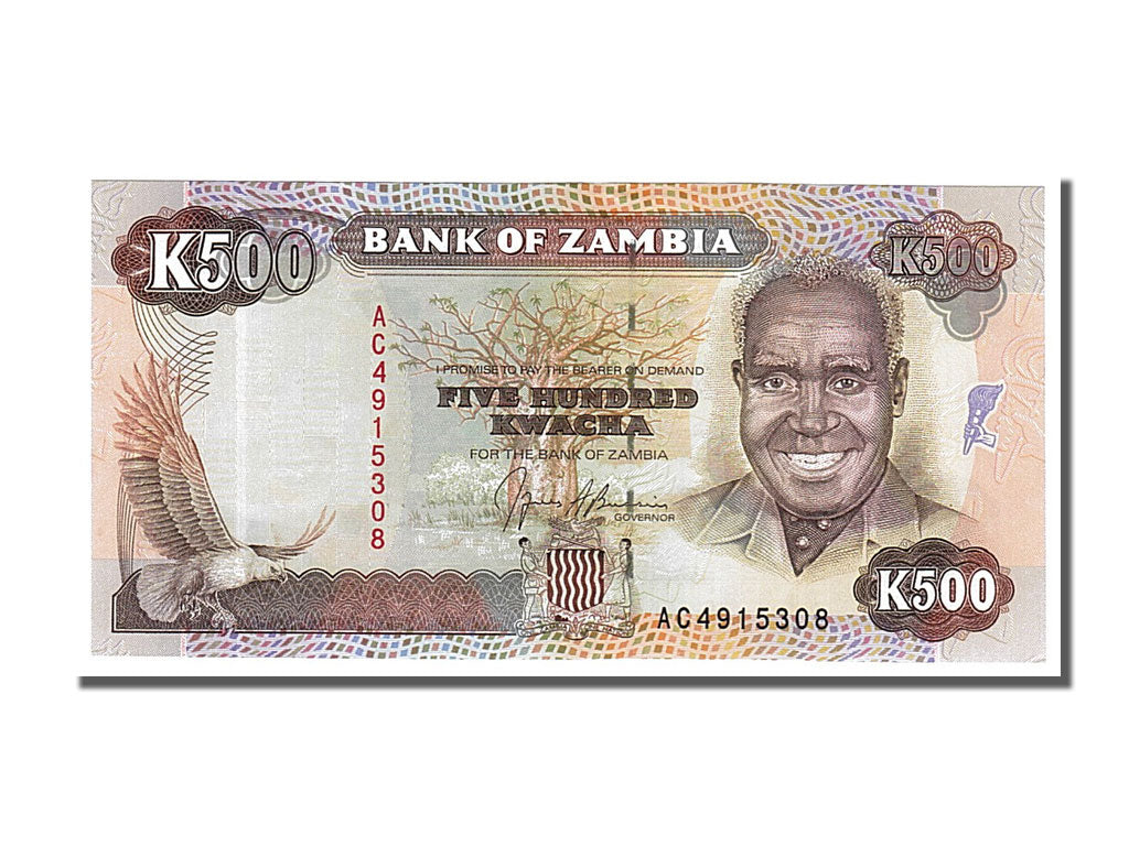 Banknote, Zambia, 500 Kwacha, 1991, UNC(65-70)