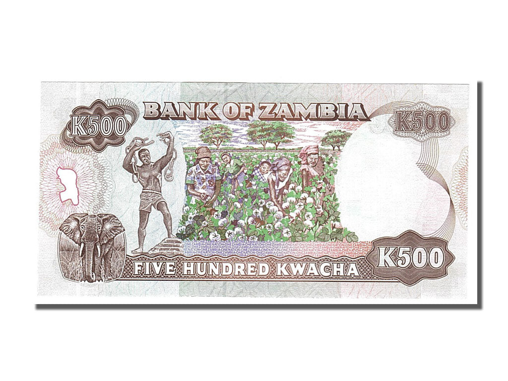 Banknote, Zambia, 500 Kwacha, 1991, UNC(65-70)