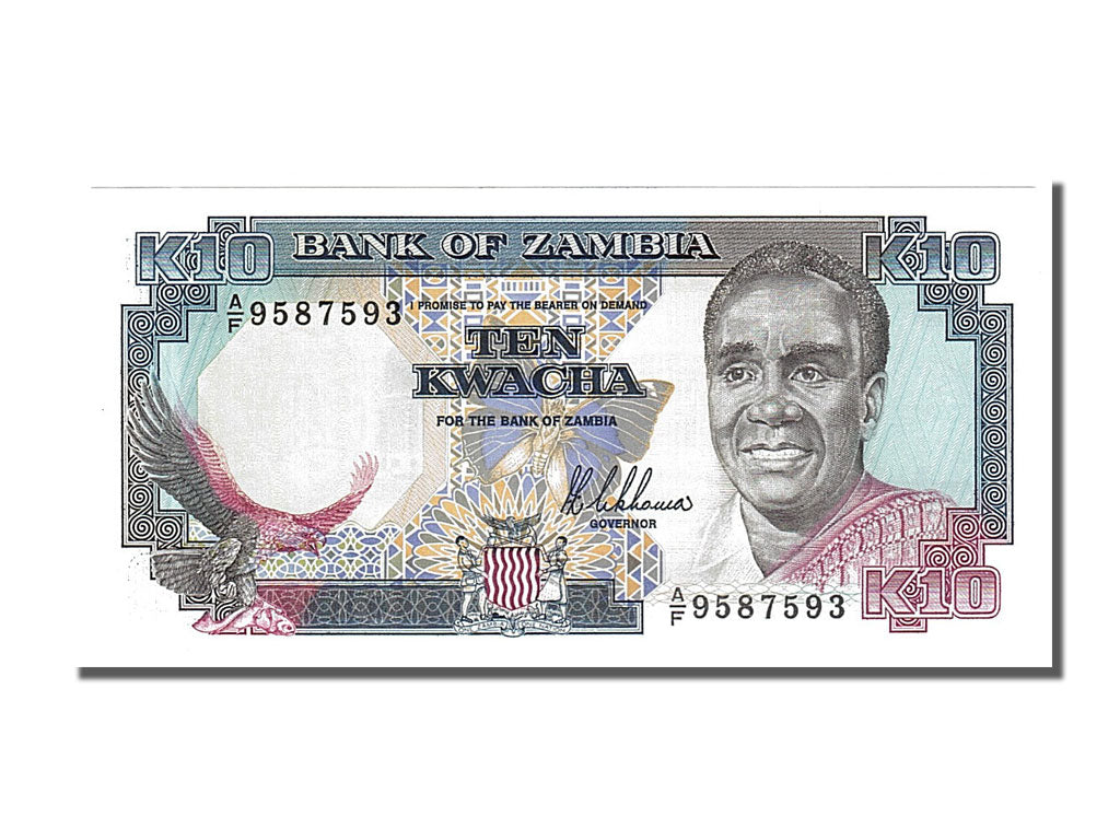 Banknote, Zambia, 10 Kwacha, 1989, UNC(65-70)
