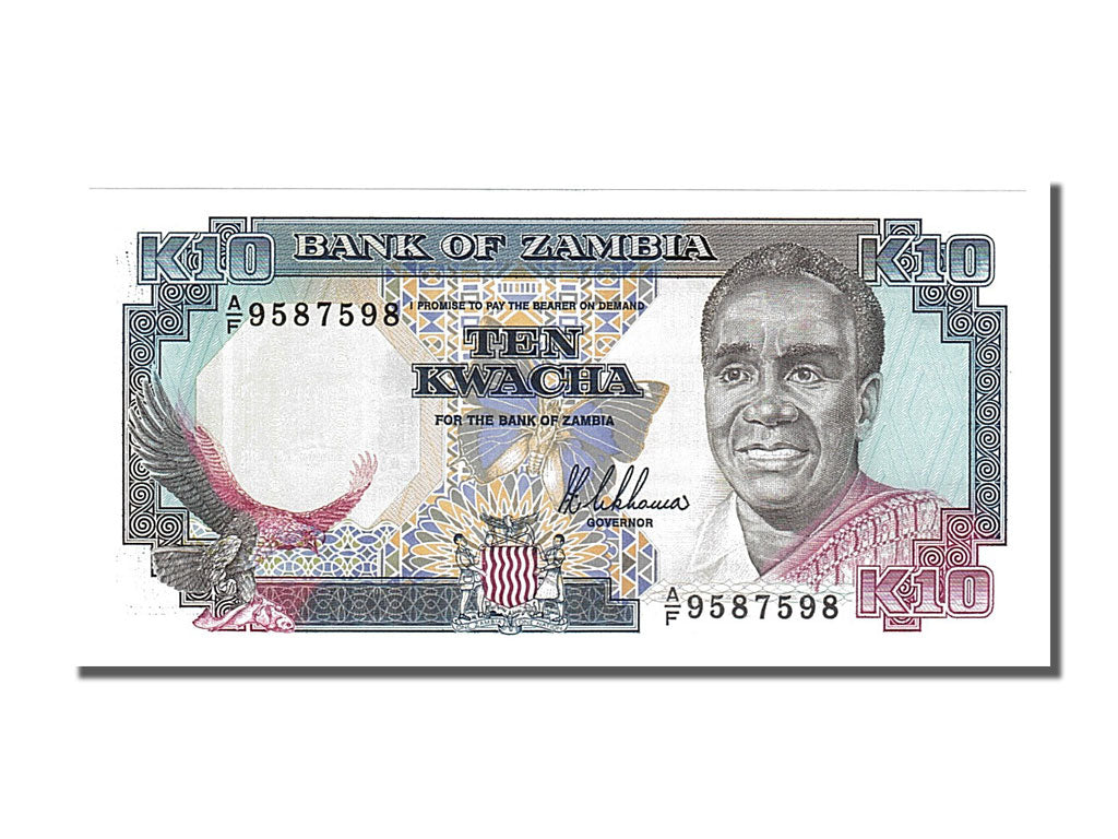 Banknote, Zambia, 10 Kwacha, 1989, UNC(65-70)
