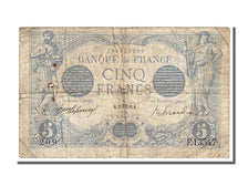 Banknote, France, 5 Francs, 5 F 1912-1917 ''Bleu'', 1916, 1916-08-25, VF(20-25)