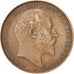 Great Britain, Edward VII, 1/2 Penny, 1909, EF(40-45), Bronze, KM:793.2