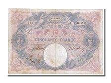 France, 50 Francs, 50 F 1889-1927 ''Bleu et Rose'', 1913, KM #64e, 1913-02-11,..