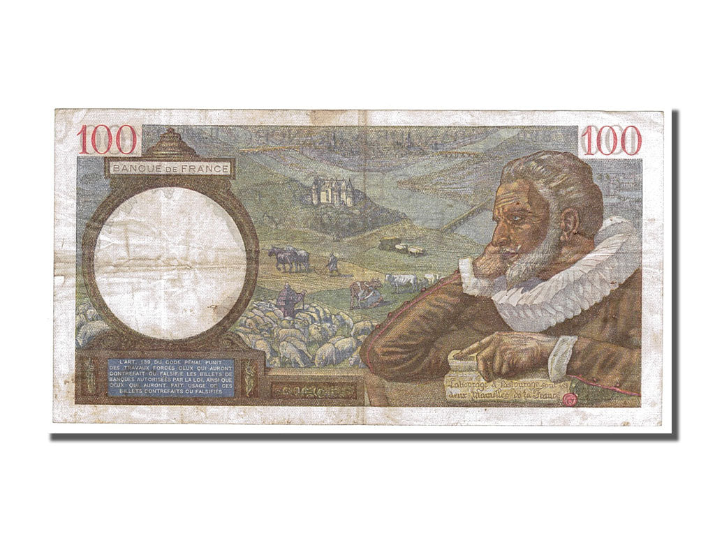 France, 100 Francs, 100 F 1939-1942 ''Sully'', 1941, KM #94, 1941-03-13,...