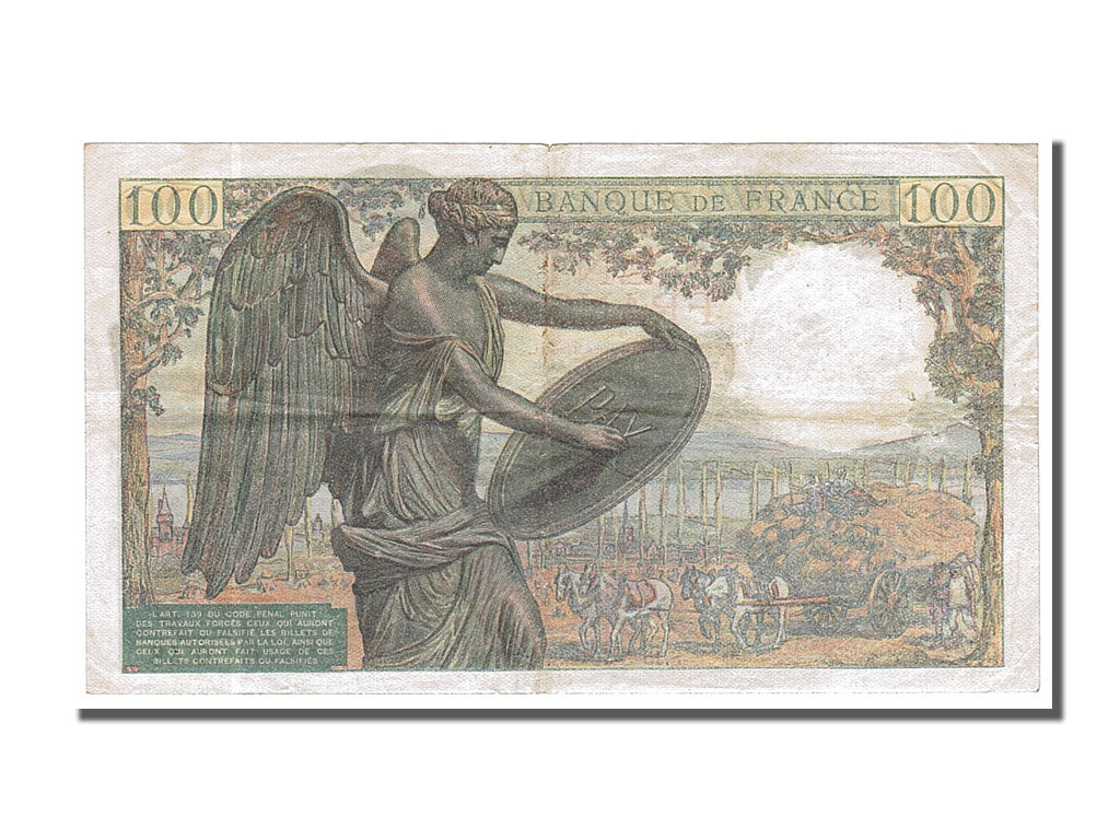 FRANCE, 100 Francs, 100 F 1942-1944 ''Descartes'', 1942, 1942-05-15, AU(50-53),.