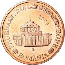 Romania, Medal, 5 C, Essai-Trial, 2003, MS(65-70), Copper