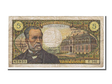 France, 5 Francs, 5 F 1966-1970 ''Pasteur'', 1969, KM #146b, 1969-06-05,...