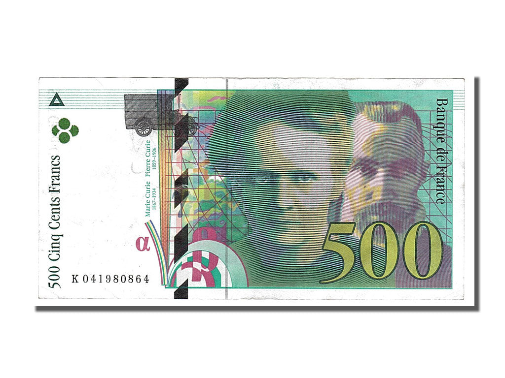 France, 500 Francs, 500 F 1994-2000 ''Pierre et Marie Curie'', 1998, KM #160c,..