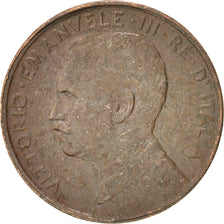 Italy, Vittorio Emanuele III, Centesimo, 1916, Rome, EF(40-45), Bronze, KM:40