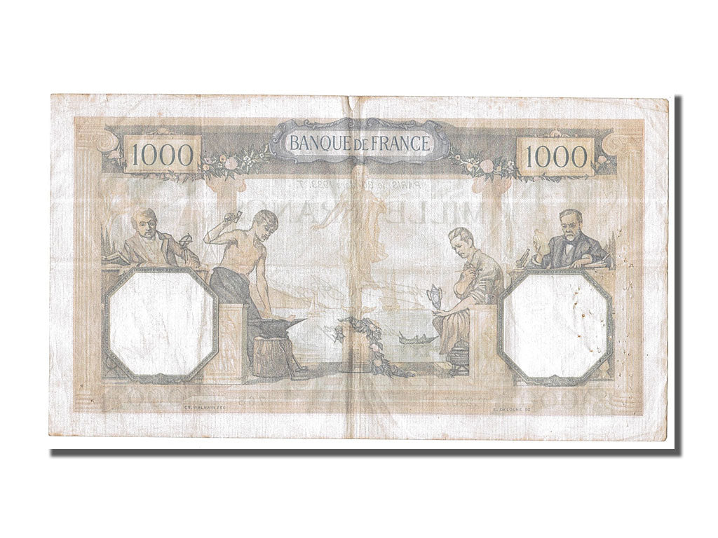 Biljet, Frankrijk, 1000 Francs, 1 000 F 1927-1940 ''Cérès et Mercure'', 1933